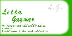 lilla gazmar business card